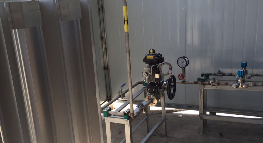 氣動(dòng)緊急切斷閥安裝現(xiàn)場(chǎng)