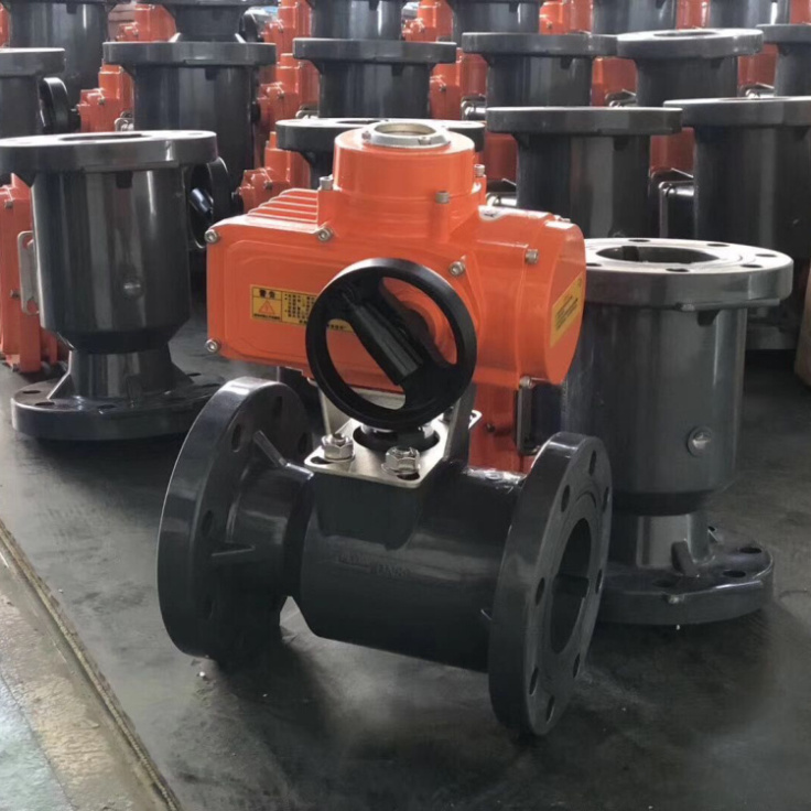 UPVC法蘭電動球閥