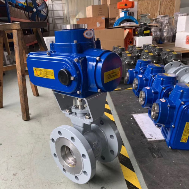 V型電動(dòng)切斷球閥 V型電動(dòng)切斷球閥