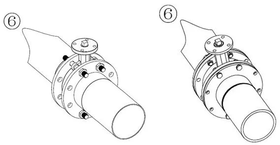 開關(guān)型電動(dòng)蝶閥安裝示意圖 開關(guān)型電動(dòng)蝶閥安裝示意圖