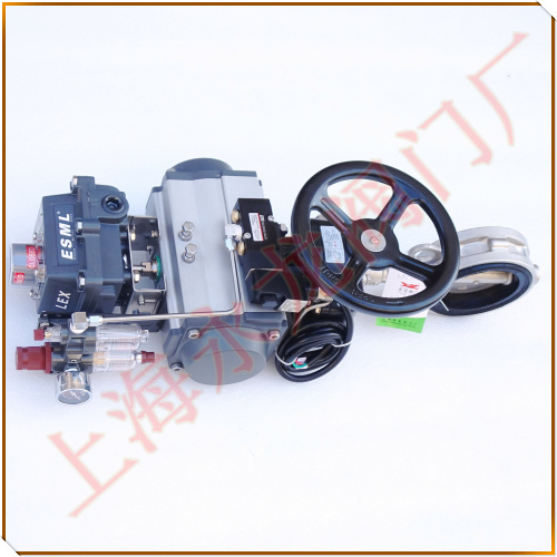 對夾式不銹鋼軟密封氣動蝶閥 對夾式不銹鋼軟密封氣動蝶閥