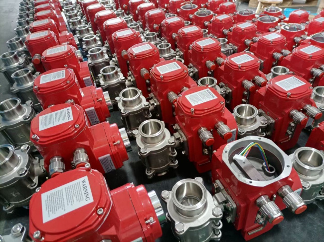 卡箍式快裝防爆電動(dòng)球閥