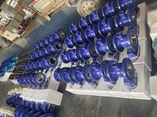 偏心半球閥_電動偏心半球閥組裝車間