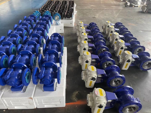 偏心半球閥_電動偏心半球閥成品車間