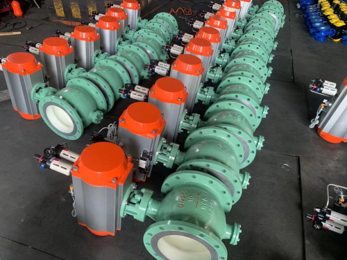 偏心半球閥實(shí)物圖_氣動(dòng)偏心半球閥實(shí)物圖