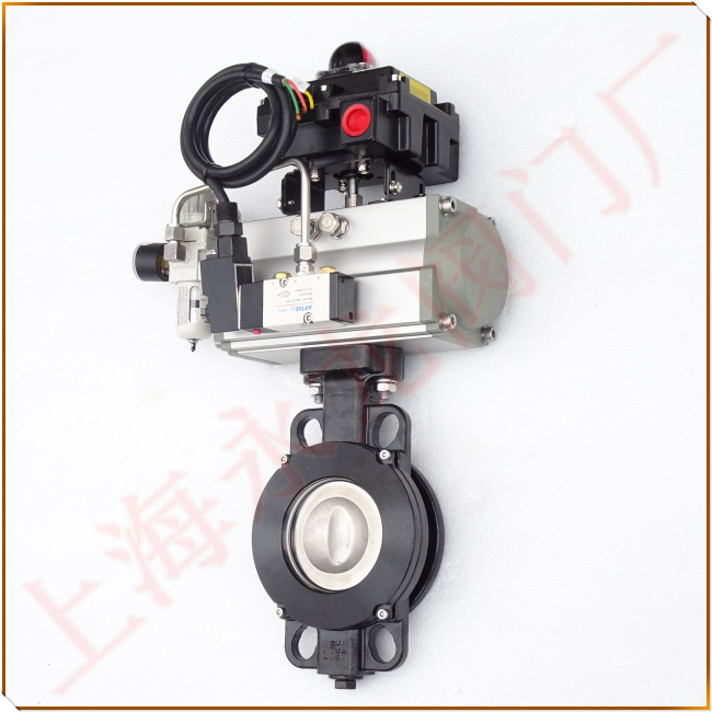 對夾式氣動高性能蝶閥圖片