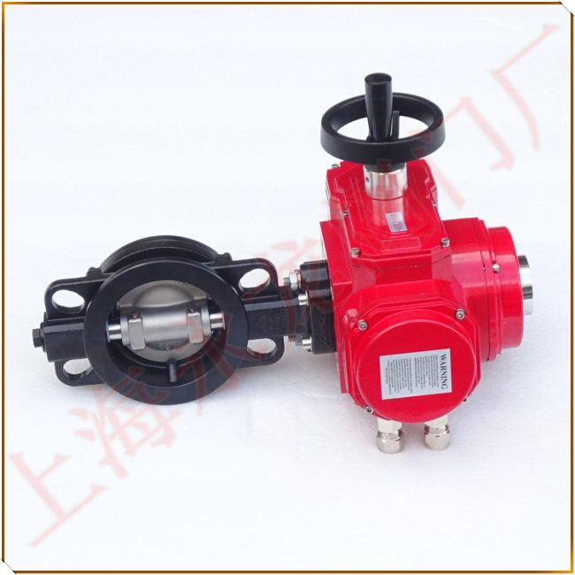 對夾式雙偏心軟密封電動(dòng)高性能蝶閥圖片