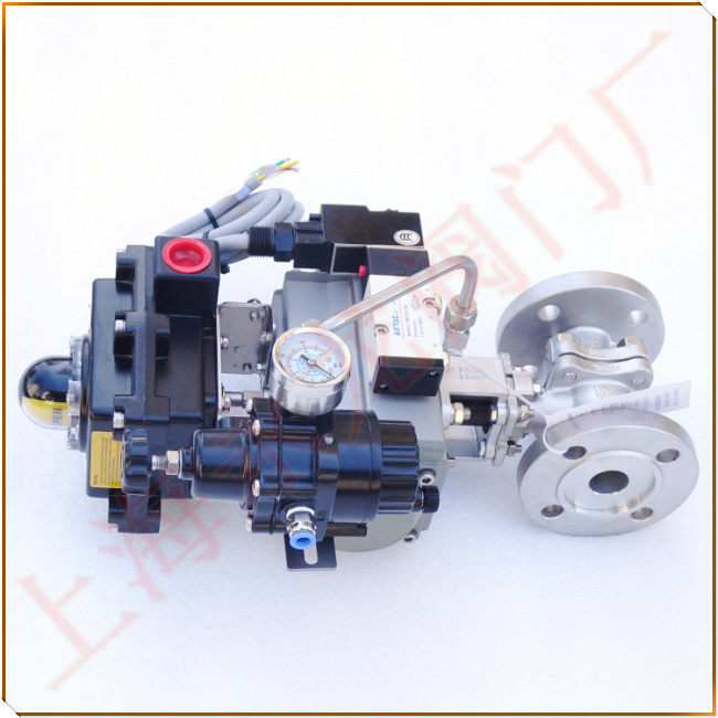 氣動V型切斷球閥圖片